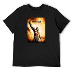 GIALESS Spartacus Gods Tv Show Gladiator T Shirt Black 3XL von GIALESS