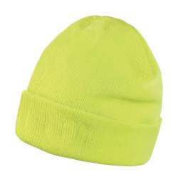 GIDUTEX Strickmütze Wintermütze Wasserabweisende Skimütze Unisex (Flourescent Yellow) von GIDUTEX