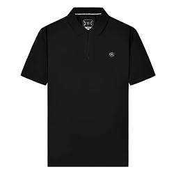 GITVIENAR Herren Poloshirt Kurzarm mit Zipper Sportliches Polohemd T-Shirts Männer Business Polo Hemd Kurzarm-Polo Einfarbig Umlegekragen Sommer Basic Zip Golf V Ausschnitt M-7XL für bis zu 130kg von GITVIENAR