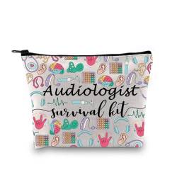 GJTIM Audiologen-Geschenk, Audiologie, Abschlussfeier, Reißverschlusstasche, Audiologe, Survival-Set, Make-up-Tasche, Beige2 von GJTIM