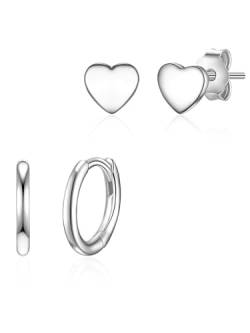 Glanzstücke München Damen Ohrstecker/Creolen aus 925/- Sterling Silber 2er Set von GLANZSTÜCKE MÜNCHEN