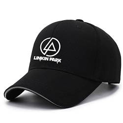 GLLUSA Baseballkappen Für Herren Für Linkin Park Print Laufkappe Freizeithut Verstellbare Sonnenblende Hüte Trucker Cap Unisex Duckbill Cap – Geschenk Für Teenager-Black||One Size von GLLUSA