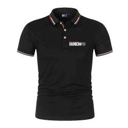 Herren Sportstyle Poloshirts T-Shirt Für Rainbow Six Siege Druck Halbarm Kragen Kurzarm T-Shirt Weiches Komfort-T-Shirt Top Kleidung Atmungsaktive- Black||XL von GLLUSA