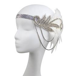 1920er Jahre Glitzerndes Stirnband Für Frauen Flapper Kopfschmuck Zubehör Für Party Elegante Quasten Mit Pailletten Haar Accessoire Für Frauen von GMBYLBY