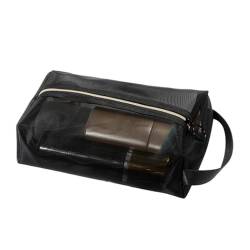 GMBYLBY Make-up-Tasche, Kosmetiktasche, große Kapazität, Kulturbeutel, Make-up-Aufbewahrungstasche für Zuhause, Reisen, Kosmetiktasche, Schwarz , L von GMBYLBY