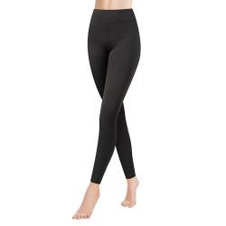 GOVIA 1er Pack Sport Leggings Damen lang High Waist Push Up Sportleggings Gym Pants Sporthose Elastisch Bauchweg Yoga Hose Fitnesshose Laufhose 4170 Schwarz L/XL von GOVIA