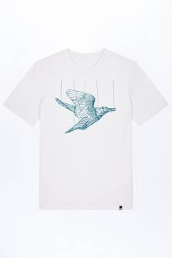 Freedom Bird T-Shirt für Männer, Baumwolle von GREEN SHIRTS