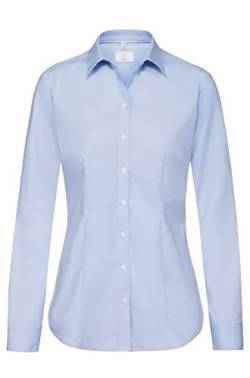 Greiff Corporate Wear Premium Damen Bluse Regular Fit Langarm Hellblau Modell 6592 Größe 36 von GREIFF