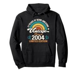 Retro Sunset 21 Years Of Awesome Born 2004 - 21. Geburtstag Pullover Hoodie von GTee Vintage 21st Birthday Version 2025