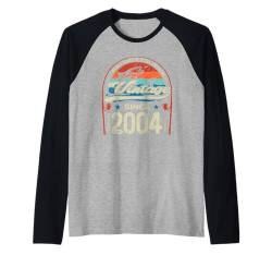 Vintage 21. Geburtstag 21 Jahre alte Angelfreunde Geboren 2004 Raglan von GTee Vintage 21st Birthday Version 2025