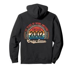 Vintage 23. Geburtstag 23 Years of Being Awesome Born In 2002 Pullover Hoodie von GTee Vintage 23rd Birthday Version 2025