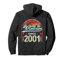 Vintage 24th Birthday 24 Years Old Fishing Lovers Born 2001 Pullover Hoodie von GTee Vintage 24th Birthday Version 2025