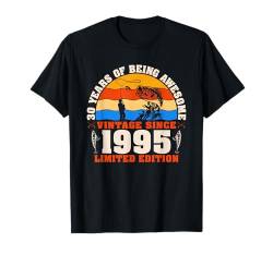 Vintage 30. Geburtstag 30 Jahre alte Angelfreunde Geboren 1995 T-Shirt von GTee Vintage 30th Birthday Version 2025