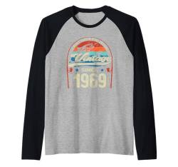 Vintage 56th Birthday 56 Years Old Fishing Lovers Born 1969 Raglan von GTee Vintage 56th Birthday Version 2025