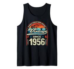 Vintage 69th Birthday 69 Years Old Fishing Lovers Born 1956 Tank Top von GTee Vintage 69th Birthday Version 2025