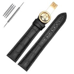 GUANBBD Uhrenarmband aus echtem Leder für PP Patek Philippe Granate 5167Ax 20 mm 21 mm 22 mm Armband für Herren und Damen(Größe:19 mm) von GUANBBD