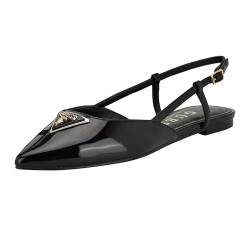 GUESS Damen Bemas Ballerinas, Black Patent 001, 37 EU von GUESS