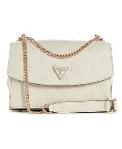 GUESS Damen Cresidia Convertible Flap Klappe, Crossbody-Tasche, Knochen von GUESS