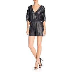 Guess Damen Riviera Half Sleeve Romper Strampelhose, Tiefschwarz/Mehrfarbig, Small von Guess