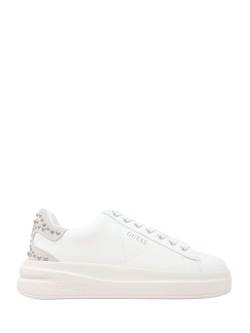 Scarpe donna Guess sneaker Elbina in pelle white/ silver DS24GU22 FLPVIBLEP12 37 von GUESS