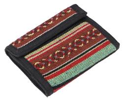 GURU SHOP Ethno Stoff Portemonnaie Nepal - Modell 15, Herren/Damen, Mehrfarbig, Baumwolle, Size:One Size, 10x11x2 cm, Portemonnaies von GURU SHOP