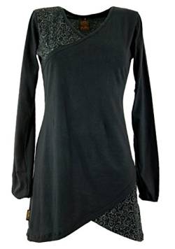 GURU SHOP Hippie Minikleid Chic, Tunika, Schwarz, Baumwolle, Size:L (40) von GURU SHOP