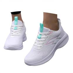 GXYANiaoy Freizeitschuhe Damen Sneaker, Weich Leichte Weit Sportschuhe Casual Freizeit Mode Bequeme Turnschuhe Orthopädische rutschfest Flache Slip Atmungsaktiv Laufschuhe Stretch Schuhe von GXYANiaoy