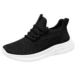 Laufschuhe Damen Running, Mode Flache Atmungsaktiv Slip Sportschuhe Leichte Weich Sommer Freizeit Orthopädische Sneaker Weit Bequeme Casual Rutschfest Turnschuhe Freizeitschuhe Walking Schuhe von GXYANiaoy