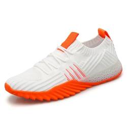 Schuhe Breite Füße Damen, Sneaker Damen, Bequeme mit Guter Dämpfung Fitnessstudio Laufschuhe Orthopädische Gummisohlen Sportschuhe Slip in Breite Füße Leicht Turnschuhe Atmungsaktive Walkingschuhe von GXYANiaoy