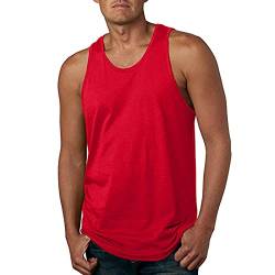 Unterhemden Herren Sommer Extra Lang Singlet Sport Gym Ärmelloses Anti Schweiß Tank Top Unterhemd Laufweste Baumwolle Funktions Trägershirt Tank Top von GXYANiaoy