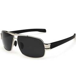 GYSMRIWG Sonnenbrille Herren Retro Polarisierte Sonnenbrille Schwarze Sonnenbrille Damen Herren Uv400-C7-Mit Box von GYSMRIWG