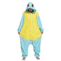 GZHOK Schildkröten Tiere Onesie Schlafanzug Weihnachten Nachtwäsche Overall Halloween Cosplay Kostüm Einteiler für Erwachsene von GZHOK