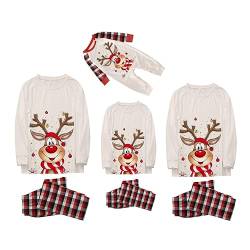 GZSRTT Weihnachten Familie Pijamas,Pyjama Weihnachten Familie Grinch Schlafanzug Lang Mädchen Weihnachtspullover Familie Set Loungewear Set Christmas Kind Passendes Familien-Outfit Weihnachten Pullov von GZSRTT