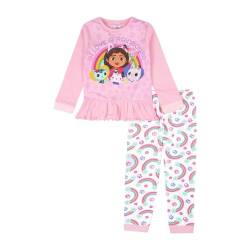 Gabby's Dollhouse Mädchen-Schlafanzug | Langer Schlafanzug für Mädchen | Puppen-Pyjama für Kinder | Offizielles Geschenk, rose, 5-6 Years von Gabby's Dollhouse