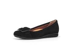 Gabor Damen Klassische Ballerinas, Frauen Flats,Moderate Mehrweite (G),Ballerina-Schuhe,Ballett-Schuhe,Ballet-Flats,schwarz,40 EU / 6.5 UK von Gabor