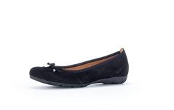 Gabor Damen Klassische Ballerinas, Frauen Flats,klassisch elegant,Schleife,Ballerinen,Halbschuhe,Sommerschuhe,Slipper,schwarz,41 EU / 7.5 UK von Gabor