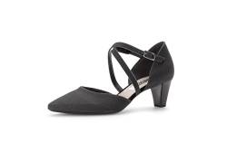 Gabor Damen Riemchen Pumps | Frauen Absatzschuhe | Abendschuhe | Court Shoes | stöckelschuhe | Sandaletten | überkreuzte Riemchen | schwarz | 38 EU - 5 UK von Gabor