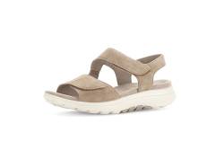 Gabor Damen Riemchensandalen, Frauen Sandalen,sandaletten,sommersandalen,bequem,flach,sommerschuhe,freizeitschuhe,sand (Micro),37 EU / 4 UK von Gabor