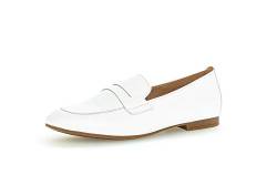 Gabor Damen Slipper, Frauen Mokassins,Slip-ons,weiblich,Ladies,Women's,Woman,Halbschuhe,College,Schuhe,Loafer,Businessschuhe,Weiss,40 EU / 6.5 UK von Gabor