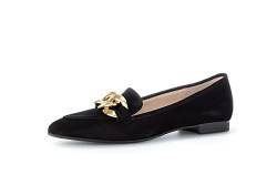 Gabor Damen Slipper, Frauen Slip On,College Schuhe,Businessschuhe,Slip-ons,Mokassins,Halbschuhe,Slides,Loafer,schwarz (Gold),38.5 EU / 5.5 UK von Gabor