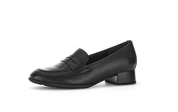 Gabor Damen Slipper, Frauen Slip On,Mokassins,Halbschuhe,Slides,Schlupfschuhe,schluepfschuhe,Loafer,College Schuhe,schwarz,38.5 EU / 5.5 UK von Gabor