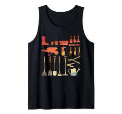 Retro Garten Werkzeug Gartenarbeit Geschenk für Gärtner Tank Top von Gärtnern Gartenarbeit Gärtner Motiv Geschenkideen