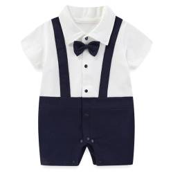 Gajaous Neugeborenes Baby Jungen Gentleman Strampler Overall Bodysuit von Gajaous