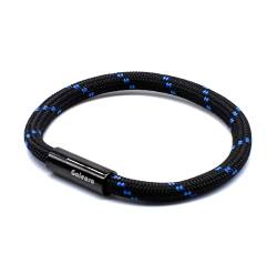 Segeltau Armband Schwarz Damen Herren Geflochten Rui Nautisch mit Magnetverschluss Seil Armbänder Maritim Surferarmband Galeara (Riu Schwarz Blau, 175) von Galeara design