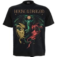 Game Of Thrones T-Shirt - House of the Dragon - 2 - Tri Dragons - S bis XXL - für Männer - Größe L - schwarz  - Lizenzierter Fanartikel von Game Of Thrones