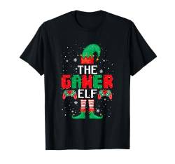 Gamer Elf Christmas Elf Costume Game Controller Gaming T-Shirt von Gamer Christmas Costume