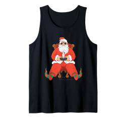 Santa Gamer Weihnachten Gaming Xmas Gamer Jungen Kinder Tank Top von Gamer Christmas Tee for Boys Men and Women