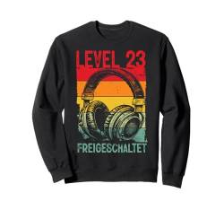 23. Geburtstag Männer Video Gamer Level 23 Unlocked Mann Sweatshirt von Gamer Geburtstag Geschenke Zocker Mann Spieler