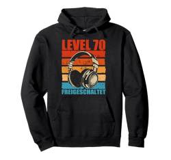 70. Geburtstag Männer Video Gamer Level 70 Unlocked Mann Pullover Hoodie von Gamer Geburtstag Geschenke Zocker Mann Spieler