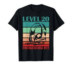 Gamer Headset Level 20 Freigeschaltet Retro Geburtstag Alter T-Shirt von Gamer Headset Level Freigeschaltet Geburtstag